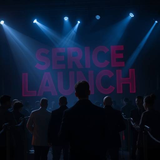 Imagem de um evento de lan&radic;&sect;amento de uma s&radic;&copy;rie de suspense